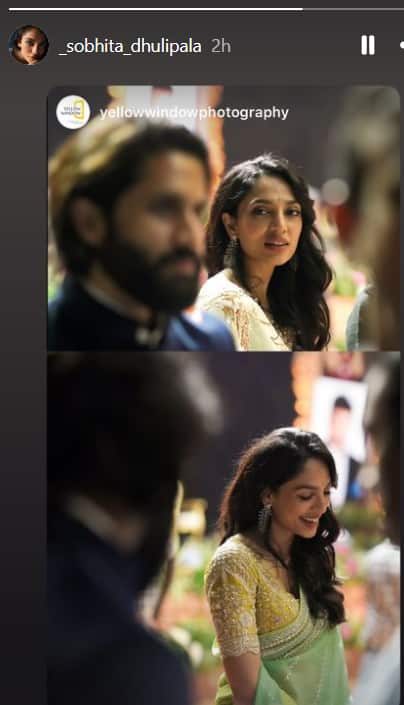 वहीं शोभिता ने नागार्जुन संग अपनी तस्वीर का कोलॉज अपने इंस्टा स्टोरी पर भी शेयर की है.