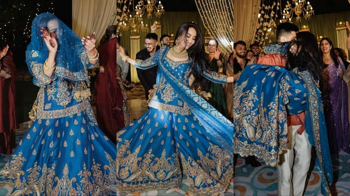 Surbhi Jyoti Sangeet Pics: टीवी एक्ट्रेस सुरभि ज्योति ने हल्दी, मेहंदी और वेडिंग के बाद हाल ही में अपनी संगीत नाइट की तस्वीरें भी फैंस के साथ शेयर कर दी हैं. जिसमें वो काफी खूबसूरत अंदाज में दिखी.