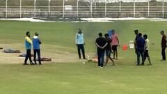Groundsmen Burn Dung Cakes To Dry Pitch In Patna, Video Of Bizarre Incident During Ranji Trophy Match Goes Viral On Social Media —WATCH