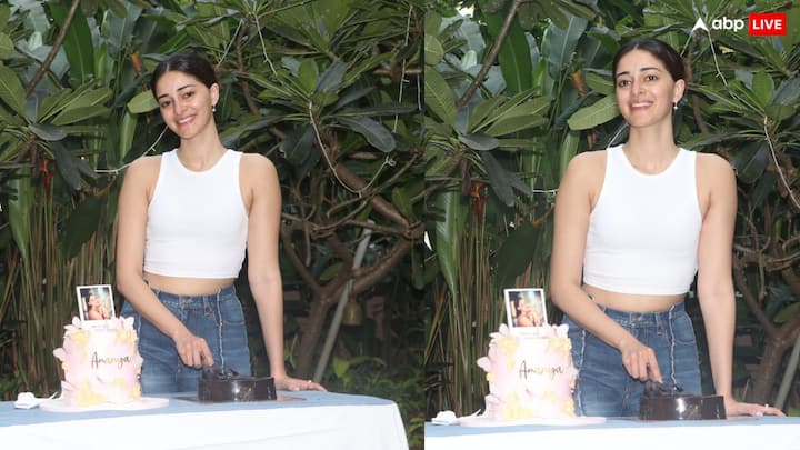 Ananya Panday Birthday: बॉलीवुड एक्ट्रेस अनन्या पांडे आज अपना 26वां बर्थडे सेलिब्रेट कर रही हैं. उन्होंने ये खास दिन पैपराजी के साथ केक काटकर भी सेलिब्रेट किया.