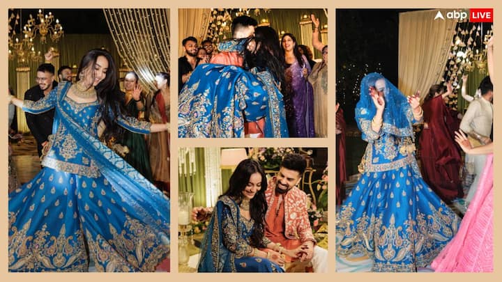 Surbhi Jyoti Sangeet Ceremony Pics: न्यूली ब्राइड सुरभि ज्योति ने अपने इंस्टाग्राम अकाउंट पर अपनी संगीत सेरेमनी की तस्वीरें शेयर की हैं. टीवी की नागिन संगीत नाइट पर खूब नाचती नजर आ रही हैं.