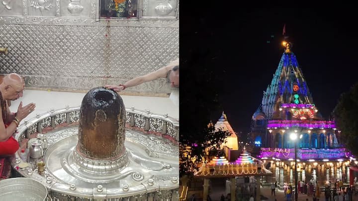 Mahakaleshwar Temple: महाकाल मंदिर में भव्य दीपावली मनाई जा रही है. रोशनी से सजे मंदिर में भगवान महाकाल की पूजा की जा रही है. दीपावली पर होने वाली विशेष परंपराओं का भी निर्वहन किया जा रहा है.