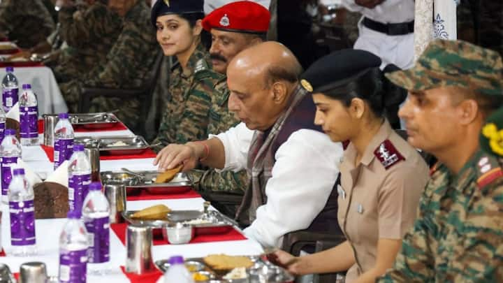 Chief of the Army Staff General Upendra Dwivedi, General Officer Commanding-in-Chief of Eastern Command Lieutenant General RC Tewari, and General Officer Commanding of 4 Corps Lieutenant General Gambhir Singh were among the other senior officials with the Defence Minister. Image Source: X/@rajnathsingh