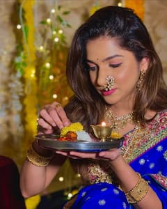 Jahnavi Killekar : पारंपारिक साजशृंगार! जान्हवी किल्लेकरने दिल्या दिवाळीच्या शुभेच्छा