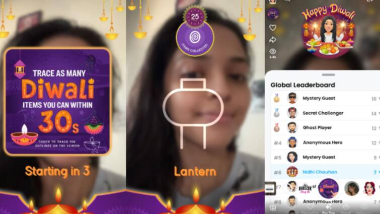 Snapchat Introduces 3 New AR Lenses for a Modern Diwali Celebration