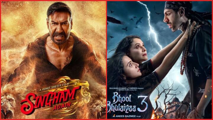 Bhool Bhulaiyaa 3 Singham Again Release: कार्तिक आर्यन की फिल्म भूल भुलैया 3 और अजय देवगन की फिल्म सिंघम अगेन को लेकर काफी चर्चा है. लेकिन फिल्म को लेकर एक बुरी खबर आ रही है.