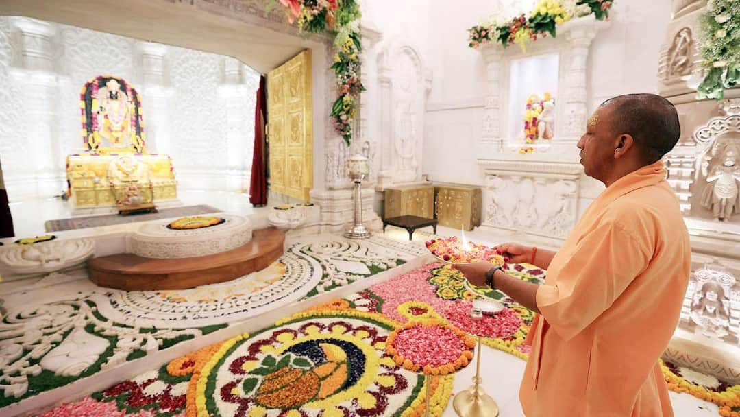 'Ram Lalla Seated In His Abode': UP CM Adityanath Visits Ayodhya Ram Temple On Diwali Diwali 2024 UP CM Yogi Adityanath Visits Ayodhya Ram Mandir Says Ram Lalla Seated In His Abode 'Ram Lalla Seated In His Abode': UP CM Adityanath Visits Ayodhya Ram Temple On Diwali