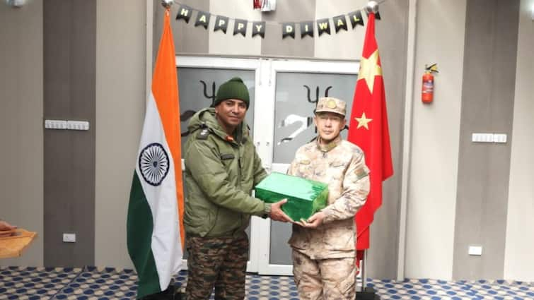 Indian, Chinese language Troops Alternate Sweets Alongside LAC ON Diwali: IN PICS