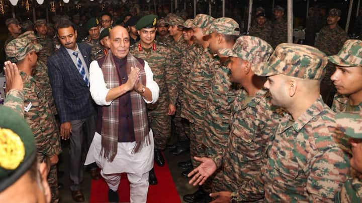 Defence Minister Rajnath Singh also celebrated the festival of lights with armed forces personnel in Tezpur, Assam. Image Source: X/@rajnathsingh