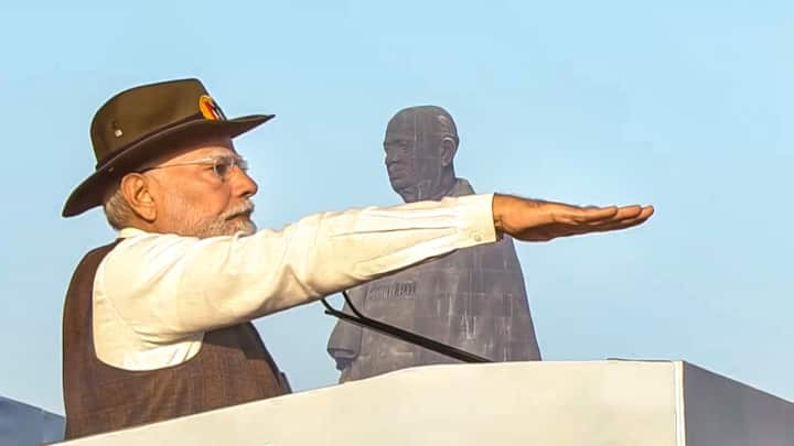 Prime Minister Narendra Modi on Thursday paid floral tributes to Sardar Vallabhbhai Patel at the iconic Statue of Unity in Gujarat on the birth anniversary of the country’s first home minister.