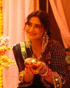 Arti Singh First Diwali: આરતી સિંહે લગ્ન પછીની પ્રથમ દિવાળીની આ રીતે કરી ઉજવણી, જુઓ તસવીરો