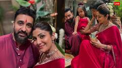 Diwali 2024: शिल्पा शेट्टी ने फैमिली के साथ सेलिब्रेट की दिवाली, लाल साड़ी में लगी बेहद खूबसूरत