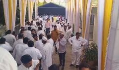 राजकारणाच्या पंढरीत दिवाळसण जोमात, शरद पवारांच्या गोविंदबागेत तुफान गर्दी; फराळाच्या मेजवाणीत प्रचाराची खलबतं!