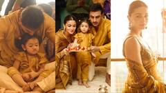 Alia Bhatt और Ranbir Kapoor के साथ मैचिंग आउटफिट में Raha ने की दिवाली पूजा, चौथी तस्वीर पर आप भी हार बैठेंगे दिल