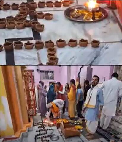 जम्मू कश्मीर के राघुनाथ मंदिर में जलाए गए हजारों दीप | ABP NEWS SHORTS