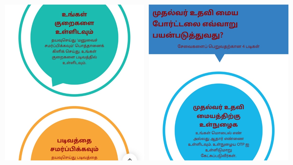 செயல்படாத தமிழக முதல்வர் ஹெல்ப்லைன் செயலி - மக்கள் அதிருப்தி; கண்டு கொள்ளுமா அரசு....!