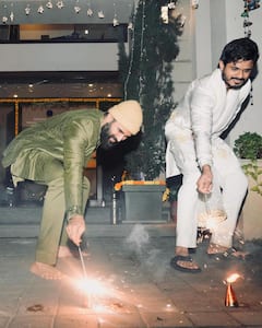 Watch Vijay Deverakonda In Full Diwali Fervour; Lighting Crackers, Family Clicks & All