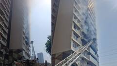 Goregaon fire :गोरेगावमध्ये 31 मजली टॉवरला भीषण आग, दोन जण गंभीररित्या भाजले