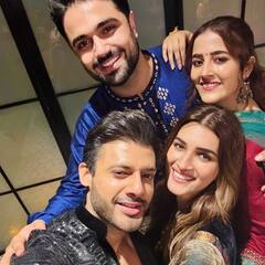 Kriti Sanon Celebrates Diwali With Family, Poses With Rumoured BF Kabir Bahia, PICS
