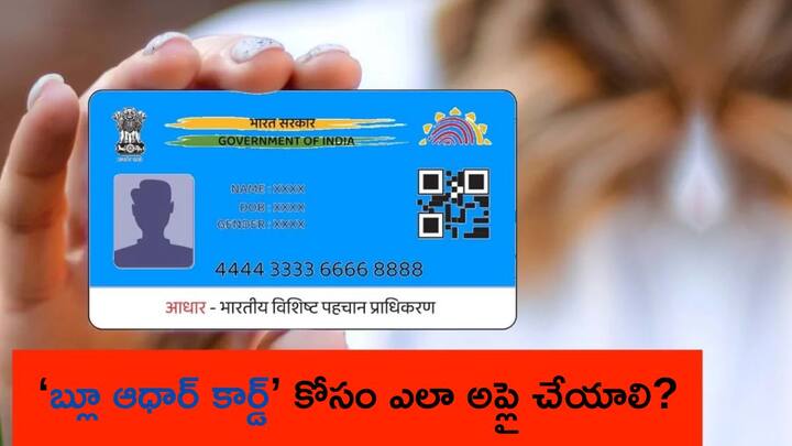 How To Apply For Blue Aadhaar Card Check your Eligibility All You Need To Know here Blue Aadhaar Card: బ్లూ కలర్‌ ఆధార్ కార్డ్ కావాలా? - మీకు వస్తుందో, రాదో ఇక్కడ చెక్‌ చేసుకోండి