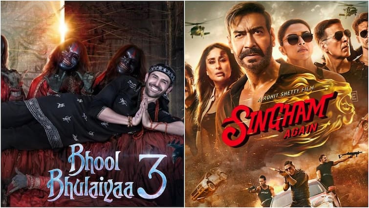 Singham Again: A Thrilling Showdown with Bhool Bhulaiyaa 3 in Worldwide Box Office Battle