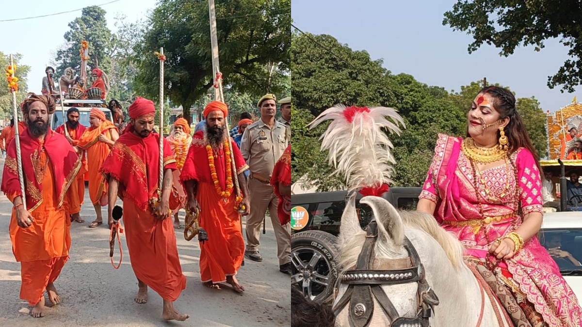 प्रयागराज में महाकुंभ की अनौपचारिक शुरुआत, जूना और किन्नर अखाड़ों का शाही अंदाज में नगर प्रवेश