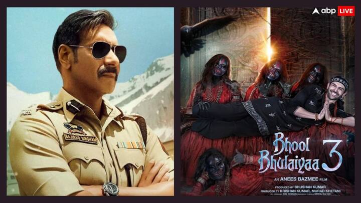 हालांकि भूल भुलैया 3 कमाई के मामले में सिंघम अगेन से 14 करोड़ रुपये के अंतर के साथ पीछे चल रही है. अब देखने वाली बात होगी कि कार्तिक आर्यन और अजय देवगन की फिल्में चौथे दिन यानी मंडे को कैसा परफॉर्म करती हैं.
