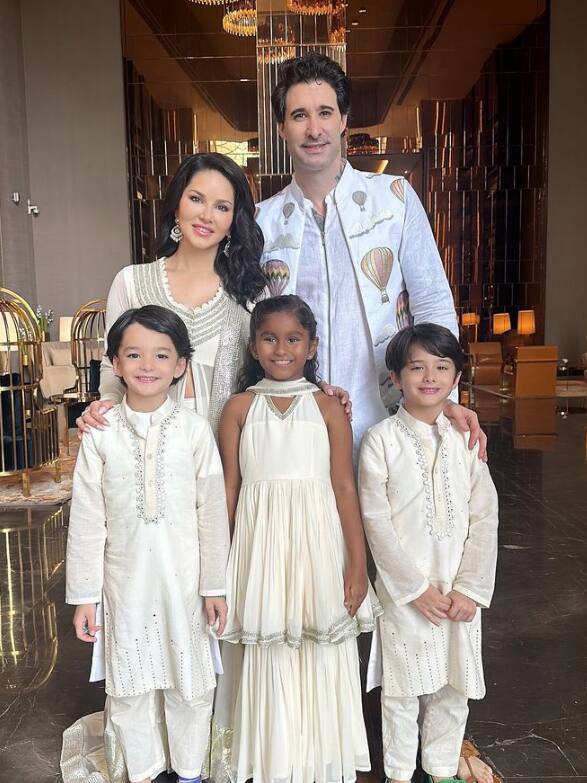 The couple's three children Noah, Asher and Nisa also enjoyed their wedding a lot.