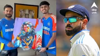 Virat Kohli gets Hanuman jis poster by fan ahead of 36th birthday in Mumbai