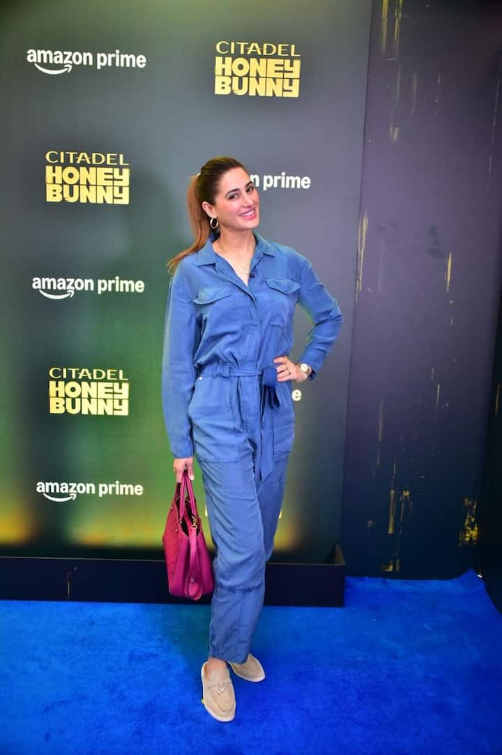 एक्ट्रेस नरगिस फाखरी भी सामंथा और वरुण की सीरीज 'सिटाडेल: हनी बनी' की स्क्रीनिंग में पहुंची.