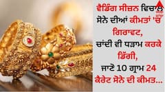 ਵੈਡਿੰਗ ਸੀਜ਼ਨ ਵਿਚਾਲੇ ਸੋਨੇ ਦੀਆਂ ਕੀਮਤਾਂ 'ਚ ਗਿਰਾਵਟ, ਚਾਂਦੀ ਵੀ ਧੜਾਮ ਕਰਕੇ ਡਿੱਗੀ, ਜਾਣੋ 10 ਗ੍ਰਾਮ 24 ਕੈਰੇਟ ਸੋਨੇ ਦੀ ਕੀਮਤ