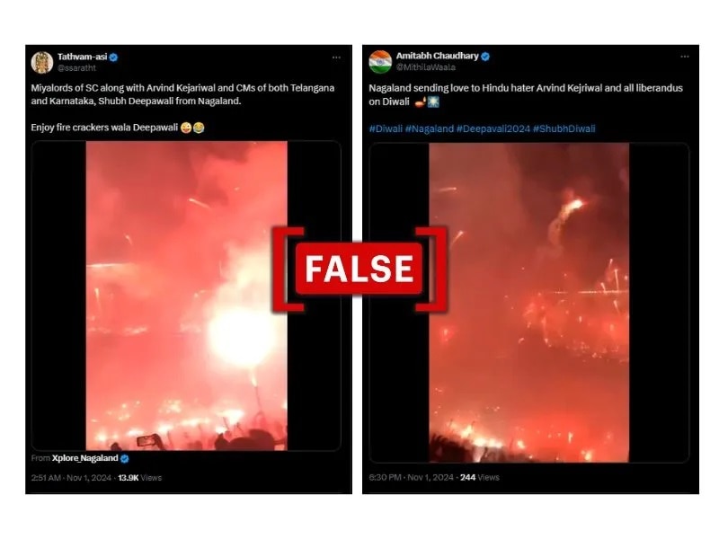 Fact Check: Fireworks Video From Argentina Posted As ‘Diwali Celebrations In Nagaland’