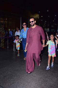 मालदीव्स से दिवाली मनाकर लौटे सैफ अली खान और करीना कपूर, तैमूर-जेह के लुक ने खींचा ध्यान, देखें फोटोज