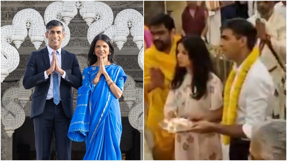 Ex-UK PM Rishi Sunak Visits Bengaluru Mutt With Wife Akshata, In-Laws  Narayan And Sudha Murty — WATCH