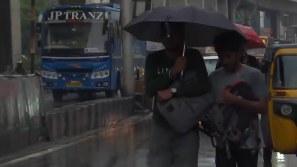 WATCH: Chennai Receives Widespread Downpour, IMD Predicts More Showers; Yellow Alert Issued