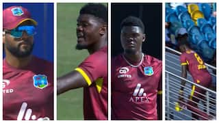 wi vs eng 3rd odi alzarri joseph left the field with angry over captain shai hope video goes viral