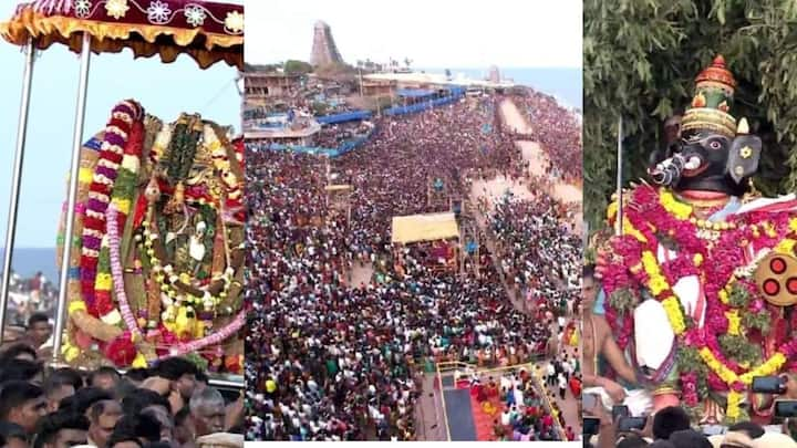 Thiruchendur Murugan Temple Soorasamharam: முருகப்பெருமானின் புகழ்பாடும் முக்கிய வைபவங்களில் சூரசம்ஹாரமும் ஒன்றாக பார்க்கப்படுகிறது. திருச்செந்தூரில், பக்தர்களின் அரோகரா சத்தமானது விண்ணைப் பிளந்தது. 