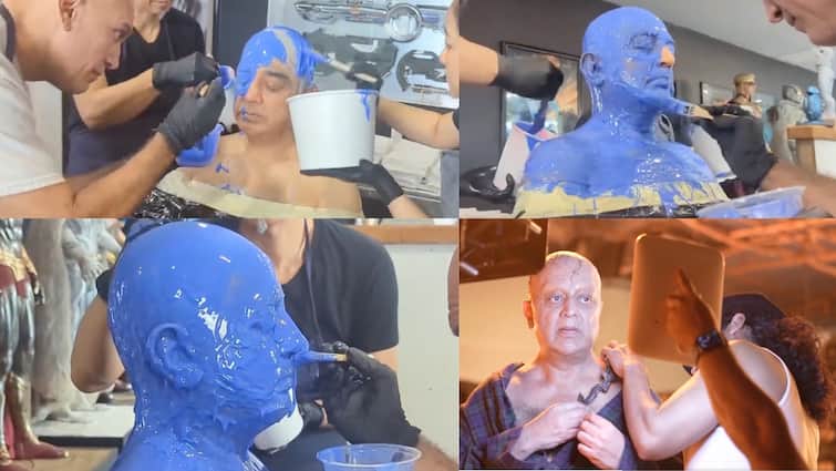 Kalki movie Kamalhaasan make up video on kamalhaasan birthday Kamal Haasan : ஆண்டவருக்கு இதெல்லாம் அல்வா மாதிரி...பிறந்தநாளில் வெளியான கல்கி படத்தின் மேக்கிங் வீடியோ