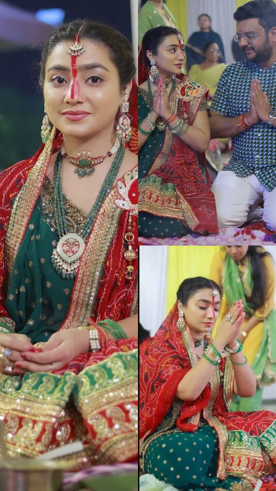 दुल्हन की तरह सज पति संग छठ मनाती दिखीं नेहा मर्दा, वीडियो हुई वायरल