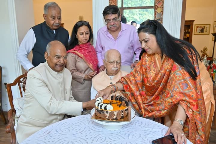 Former President Ram Nath Kovind, who also visited Advani on his special day, hailed him as a 