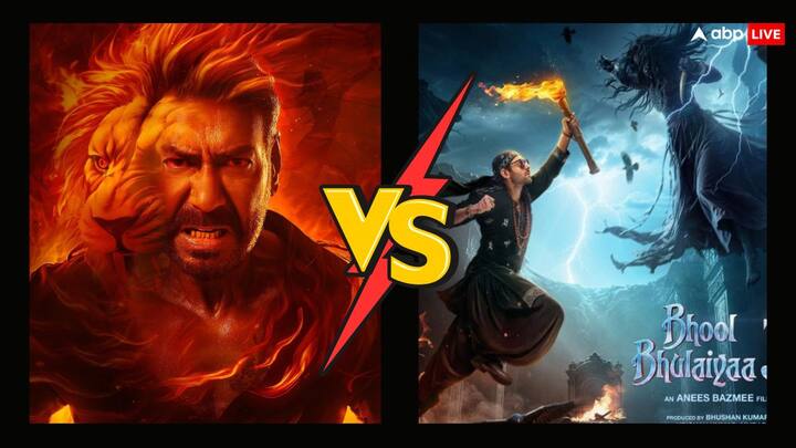 Singham Again Vs Bhool Bhulaiyaa 3: भूल भुलैया 3 और सिंघम अगेन को सिनेमाघरों में रिलीज हुए आठ दिन हो चुके हैं. चलिए यहां जानते हैं कौन सी फिल्म कमाई के मामले में बढ़त बनाए हुए है?