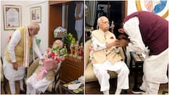 PM Modi, Haryana CM Saini Among BJP Leaders To Meet L.K. Advani On His 97th Birthday — IN PICS