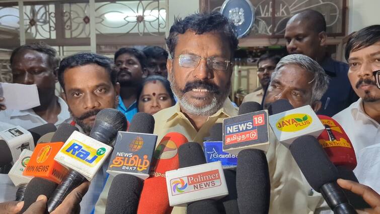 It is shocking that the founder of pmk rmadoss speaks by twisting the truth vck உண்மையைத் திரித்து பாமக நிறுவனர் பேசுவது அதிர்ச்சி அளிக்கிறது - திருமாவளவன்