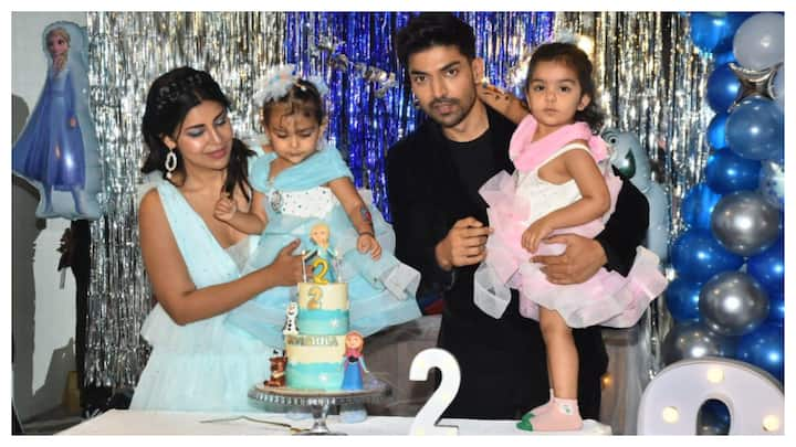 Actors Gurmeet Choudhary and Debina Bonnerjee celebrated second birthday of their younger daughter Divisha on Friday.