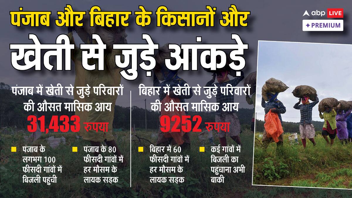 बिहार की तुलना में पंजाब के किसानों की इनकम तीन गुना ज्यादा, आंकड़ों से समझिए पूरा सिस्टम