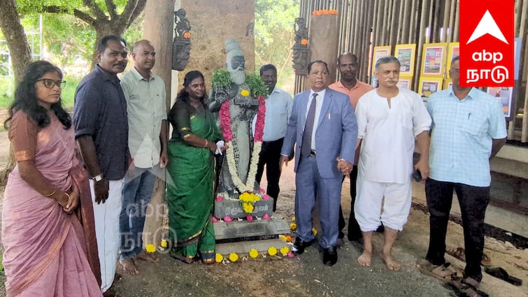 auroville foundation Tribute to Thiruvalluvar statue in Auroville ஆரோவில்லில் திருவள்ளுவர் சிலை கௌரவிக்கும் நிகழ்ச்சி ; தமிழ் கலாச்சாரத்தைப் பேணிப் பரப்புங்கள் - ஸ்வர்ணாம்பிகா ஐபிஎஸ்