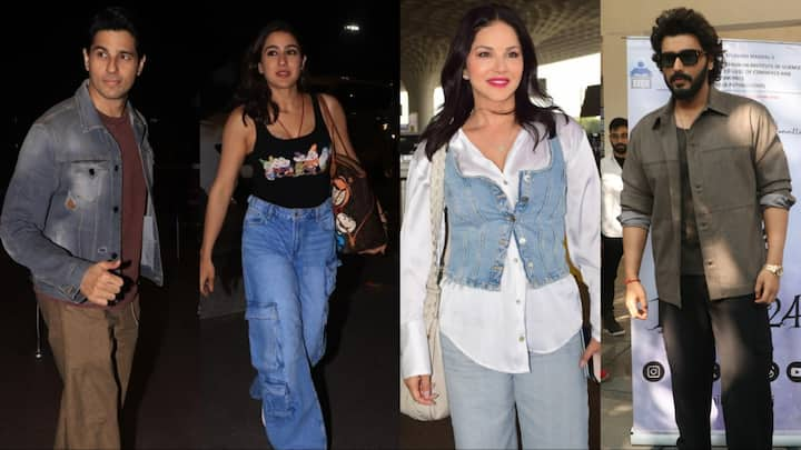 Celebs Spotted In Mumbai: मुंबई में आज कई सितारों को पैपराजी ने अपने कैमरे में कैद किया. इस दौरान कोई फंकी लुक में दिखा. तो किसी ने स्टाइलिश लुक में पैप्स को पोज दिए. नीचे देखिए तस्वीरें.....