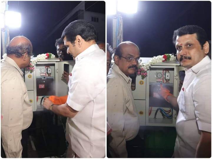 karur news Minister Senthil Balaji Electric Lamp laucnh for anna salai - TNN அப்போது அம்மா சாலை தற்போது அண்ணா சாலை.... மாறியது எப்படி..?