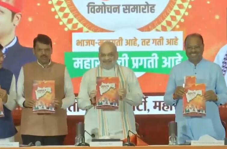 bjp manifesto maharashtra election 2024 farmers loan waiver rozgar ladli bahna yojana ખેડૂતોનું દેવું માફ, 25 લાખ રોજગાર, મહિલાઓને 2100 રૂપિયા મહિને... જાણો મહારાષ્ટ્ર માટે BJP ના 23 મોટા વચનો