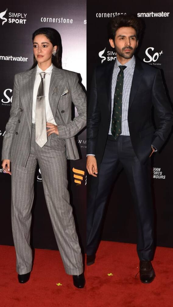 पैंट-सूट में बॉस लेडी बन अनन्या ने बिखेरा जादू, तो कार्तिक का भी दिखा डैशिंग अंदाज